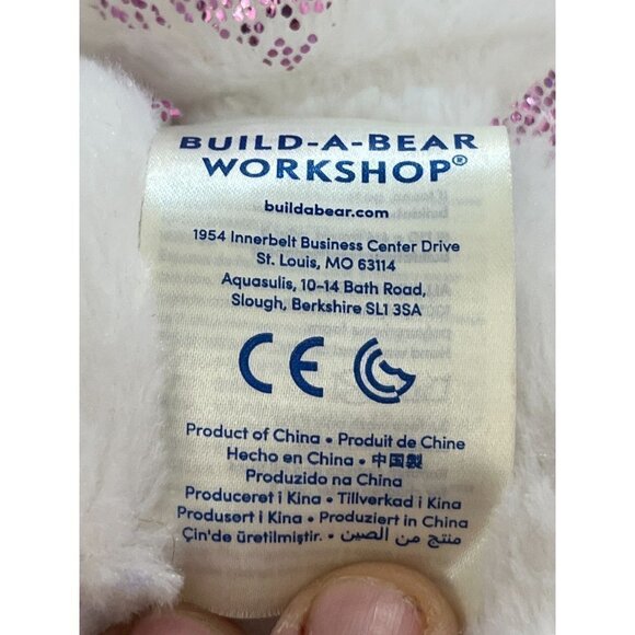 Build A Bear Plush Disney Princess Bear Plush 2018 White Sparkling Size … - Picture 9 of 10
